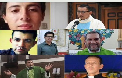 El Tribunal conden&oacute; por conspiraci&oacute;n al Pbro. Jos&eacute; Luis D&iacute;az, Pbro. Sadiel Eugarrios y Ram&iacute;ro Tijerino; di&aacute;cono Ra&uacute;l Gonz&aacute;lez Vega, as&iacute; como seminaristas Darvin Leiva y Melkin Sequiera, y al camar&oacute;grafo Sergio C&aacute;rdenas.