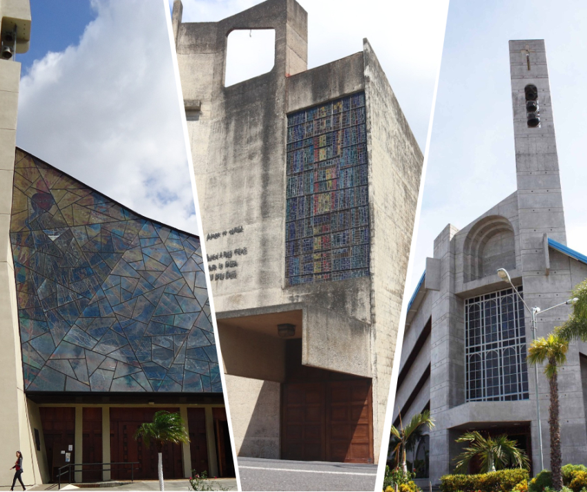 Tres templos brutalistas en Costa Rica