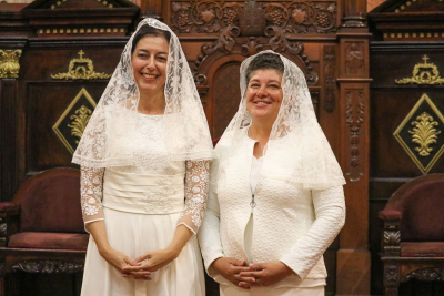 Ileana Chavez y Carolina L&oacute;pez Castillo celebraron su Sagrada Consagraci&oacute;n Virginal el 25 de mayo de 2019 en la Catedral Metrpolitana.