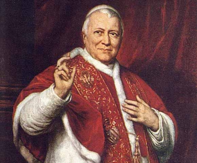 Papa beato Pío IX (1846-1878).