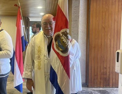 El Padre Marvin Benavides es p&aacute;rroco en San Miguel de Escaz&uacute;.