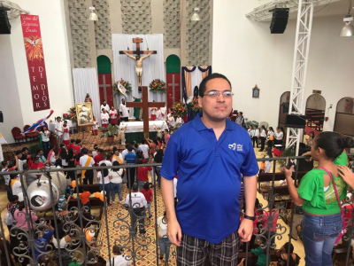 Manu ha participado tres veces en la Jornada Mundial de la Juventud, dos de ellas como voluntario.