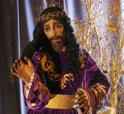 La imagen est&aacute; hecha en madera y por sus rasgos se piensa que es de la escuela guatemalteca.