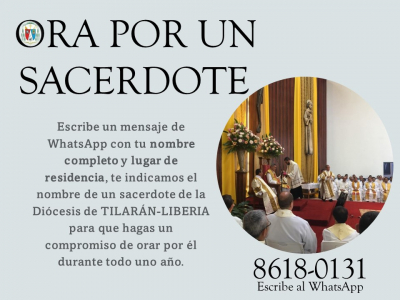 Adopte un sacerdote con la oraci&oacute;n, iniciativa en Tilar&aacute;n-Liberia