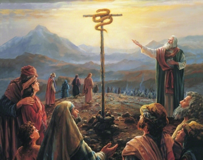 La serpiente de bronce en Juan