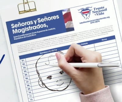 Inicia campaña de recolección de firmas a favor de la vida