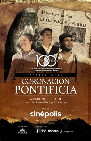 La pieza teatral fue creada en el marco del centenario de la Coronaci&oacute;n Pontificia de Nuestra Se&ntilde;ora de los &Aacute;ngeles, acontecimiento ocurrido el 25 de abril de 1926.