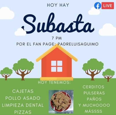 Parroquia de Guácimo: Subasta en redes une a la comunidad