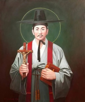 San Andr&eacute;s Kim Taegon (1821&ndash;1846) ser&aacute; uno de los patronos de la Jornada Mundial de la Juventud que se celebrar&aacute; en Corea del Sur. Fue el primer sacerdote cat&oacute;lico coreano, s&iacute;mbolo de fe y valent&iacute;a, que fue martirizado a temprana edad.