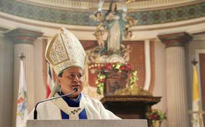 Mons. Jos&eacute; Rafael Quir&oacute;s, Arzobispo de San Jos&eacute;.