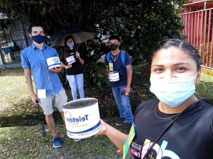 Los jóvenes católicos hicieron vida el Evangelio en la pasada Teletón. 